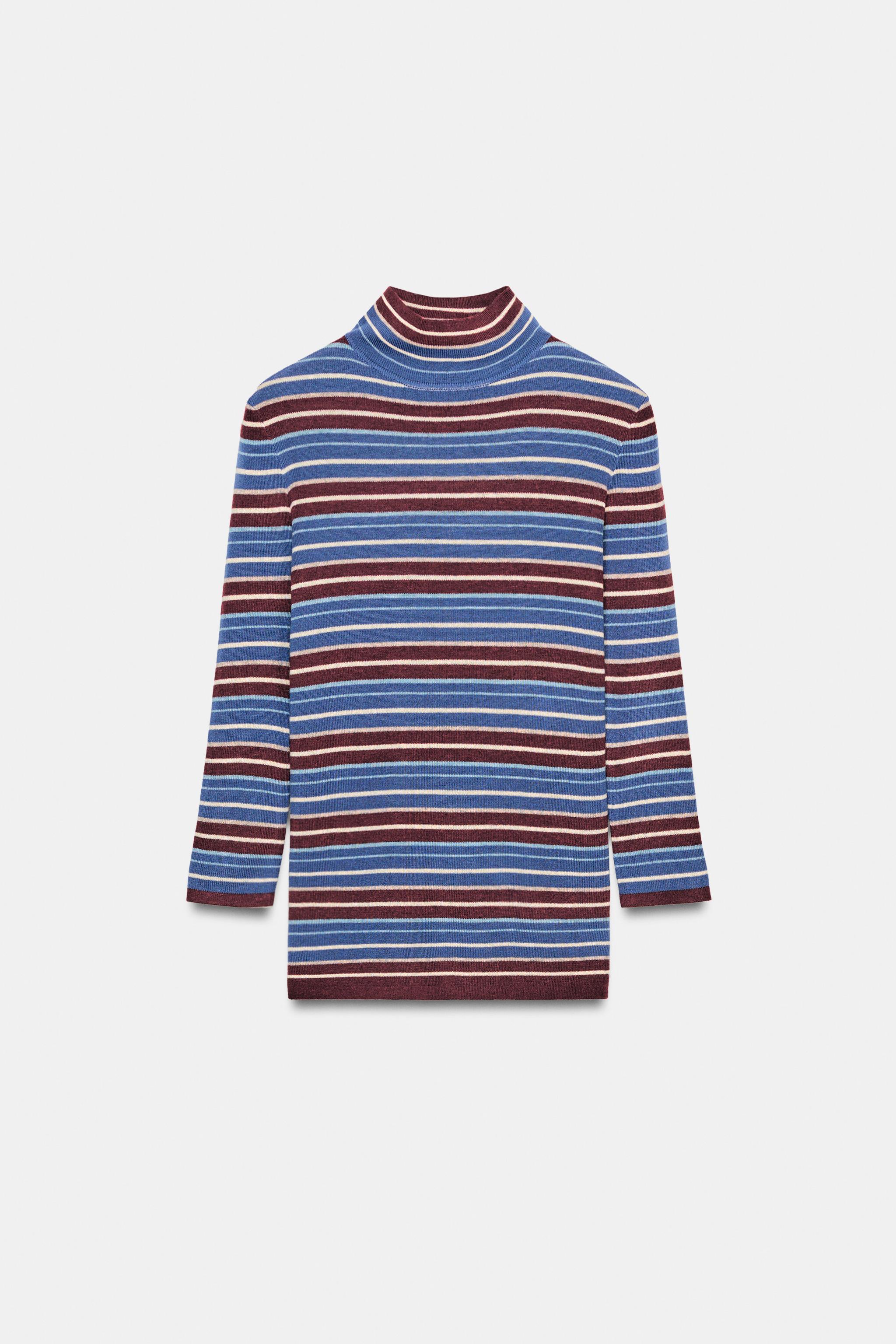 PULL EN MAILLE À RAYURES